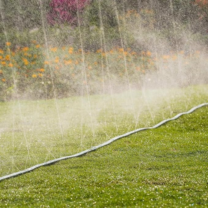 Sprinkler Soaker Hose 50ft for Garden Lawn, Watering Pipe with Holes, High-Efficiency Water-Saving Garden Irrigation System, Drip Hose Sprinkler