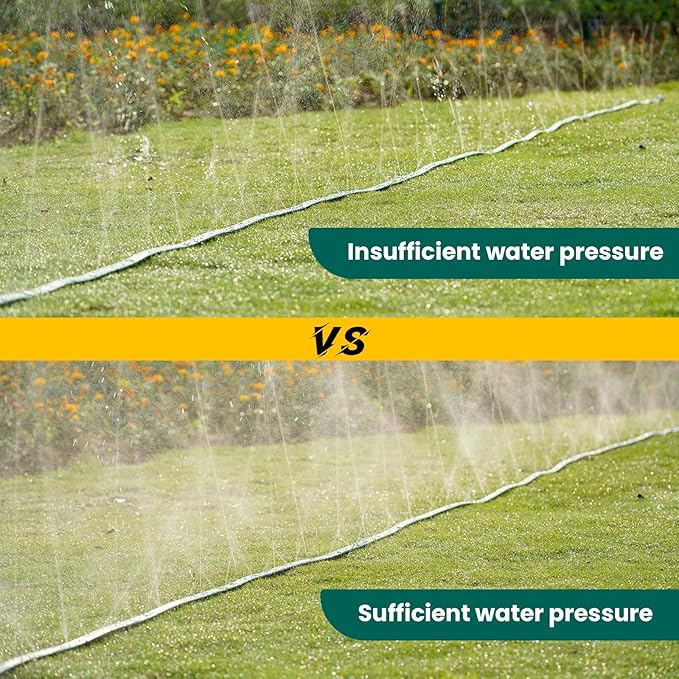Sprinkler Soaker Hose 50ft for Garden Lawn, Watering Pipe with Holes, High-Efficiency Water-Saving Garden Irrigation System, Drip Hose Sprinkler