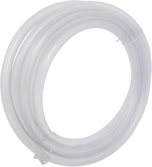 10ft PVC Clear Vinyl Tubing – 1/2" ID x 5/8" OD Food-Grade Flexible Hose for Water, Air, Gas, and Liquid Transfer